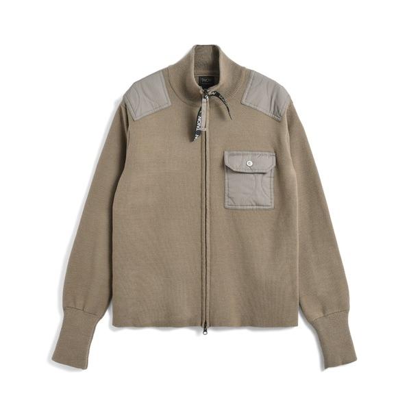 ZOZO問い合わせ番号:87364045ショップ:TAION，タイオンブランド:TAION，タイオン商品名:【TAION(タイオン)】〈ユニセックス〉ノンダウンミリタリー ハイネックネックWジップ ニットカテゴリ:トップス>ニット/セ...