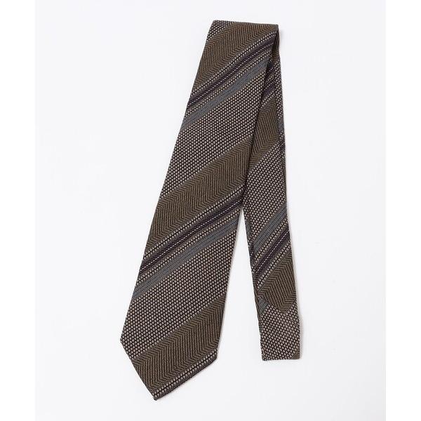 『セール実施中』ZOZO問い合わせ番号:87396011ショップ:SHIPS，シップスブランド:SHIPS，シップス商品名:Puccini:  シルク ブークレ ストライプ ネクタイカテゴリ:フォーマルスーツ/小物>ネクタイブランド品...