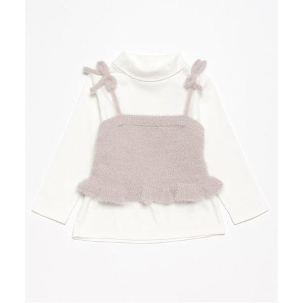 アンサンブル 「リンク」キラキラニットビスチェセット(キッズ) キッズ 子供服 女の子
