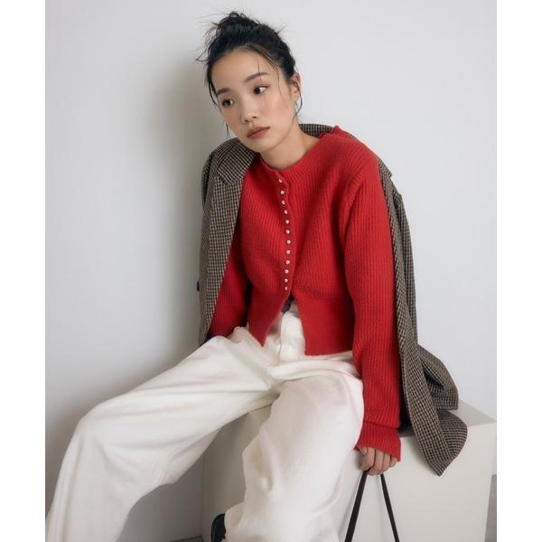 ZOZO問い合わせ番号:87465997ショップ:Bonjour Sagan，ボンジュールサガンブランド:Bonjour Sagan，ボンジュールサガン商品名:スリットヘムフェザーカーディガンカテゴリ:トップス>カーディガン/ボレロブ...