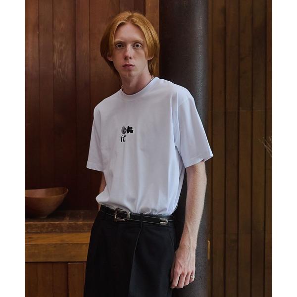 tシャツ 「LURAKU」One point Logo graphic Tee -ワンポイントロゴグラフィックT メンズ レディース