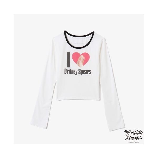 tシャツ atmos pink x Britney Spears I LOVE Britney LS T-shirt / アトモス ピンク X ブリトニー スピアーズ アイ ラブ ブリトニー エルエス ティーシャ…