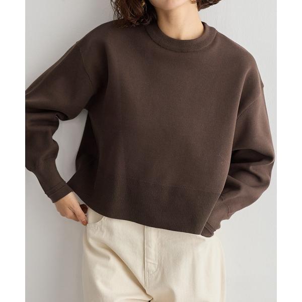 ZOZO問い合わせ番号:87502596ショップ:for/c，フォーシーブランド:for/c，フォーシー商品名:[新色追加]スウェットライクショート丈ニットプルオーバー【サスティナブル】カテゴリ:トップス>ニット/セーターブランド品番...