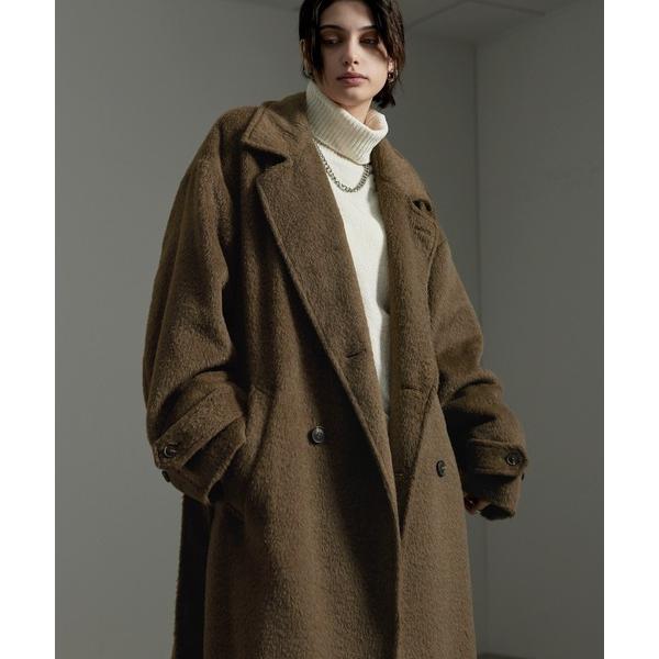 『タイムセール実施中』ZOZO問い合わせ番号:87541899ショップ:MONO-MART，モノマートブランド:CIYOT，シヨウト，MONO-MART，モノマート商品名:【CIYOT-シヨウト-】シャギーメルトンダブルブレストオーバーロン...