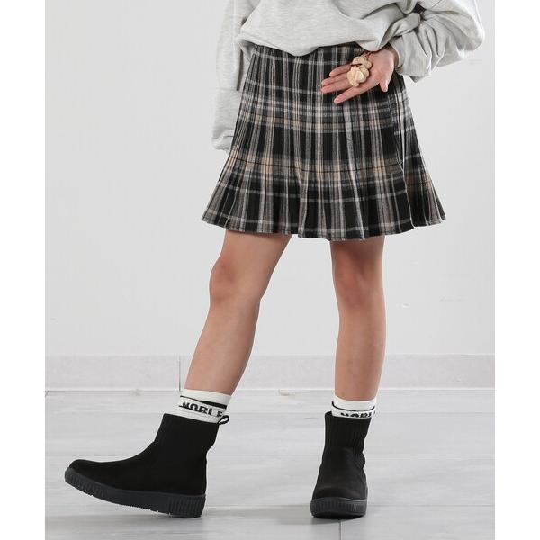 『セール実施中』ZOZO問い合わせ番号:87675969ショップ:SHOO・LA・RUE，シューラルーブランド:SHOO・LA・RUE，シューラルー商品名:【110-140cm】クマチャーム付きチェックプリーツスカートカテゴリ:スカート&g...