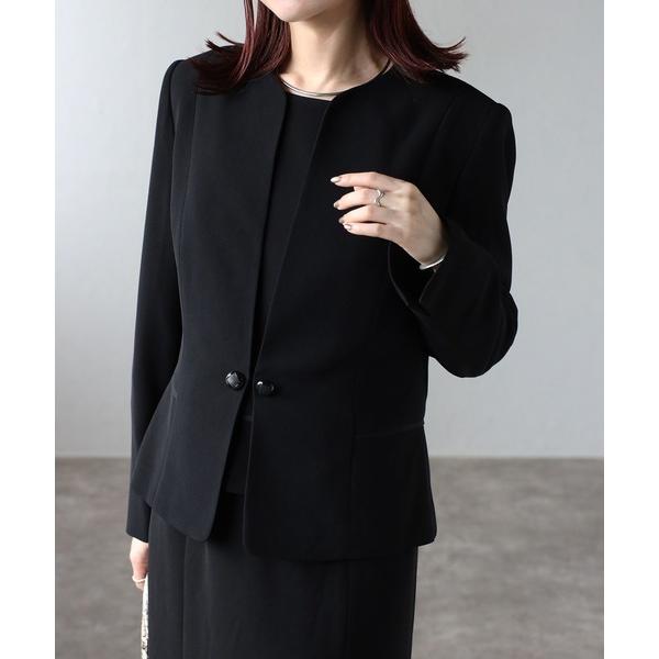 『セール実施中』ZOZO問い合わせ番号:87815249ショップ:Bonjour Sagan，ボンジュールサガンブランド:＆HALF，アンドハーフ，Bonjour Sagan，ボンジュールサガン商品名:フォーマルノーカラージャケット＆ワンピ...