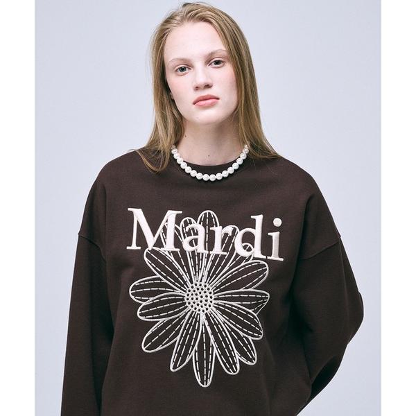 トレーナー スウェット SWEATSHIRT FLOWERMARDI NEEDLEWORK / スウェットシャツ フラワーマルディ ニードルワーク レディース メンズ