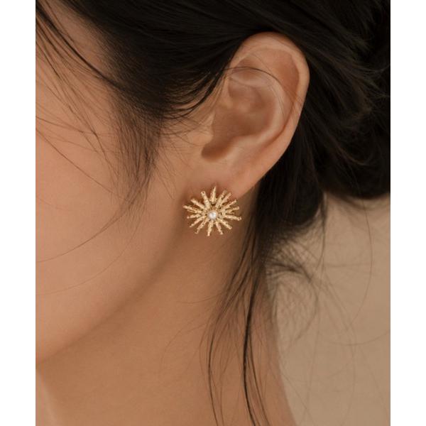 つけっぱなし パール ピアス デイジーパール ピアス  (両耳用) レディース