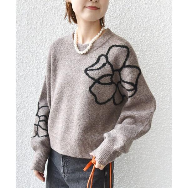 ZOZO問い合わせ番号:87891402ショップ:SHIPS for women，シップス フォー ウィメンブランド:SHIPS，シップス商品名:【WEB限定】〈手洗い可能〉ジャカード フラワー ニット プルオーバーカテゴリ:トップス&gt...