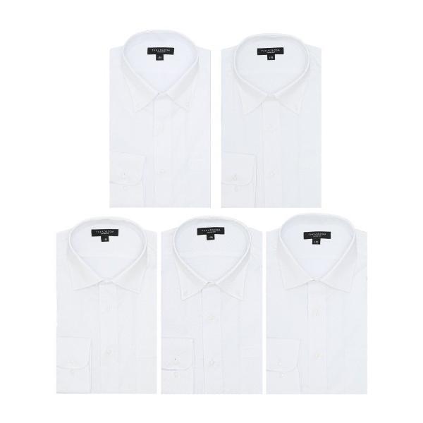 ZOZO問い合わせ番号:88020485ショップ:TAKA-Q，タカキューブランド:TAKA-Q，タカキュー商品名:【WEB限定販売 5枚セット 形態安定 吸水速乾】タカキュー ビジネスドレス 長袖シャツ 白カテゴリ:トップス>ビジネ...