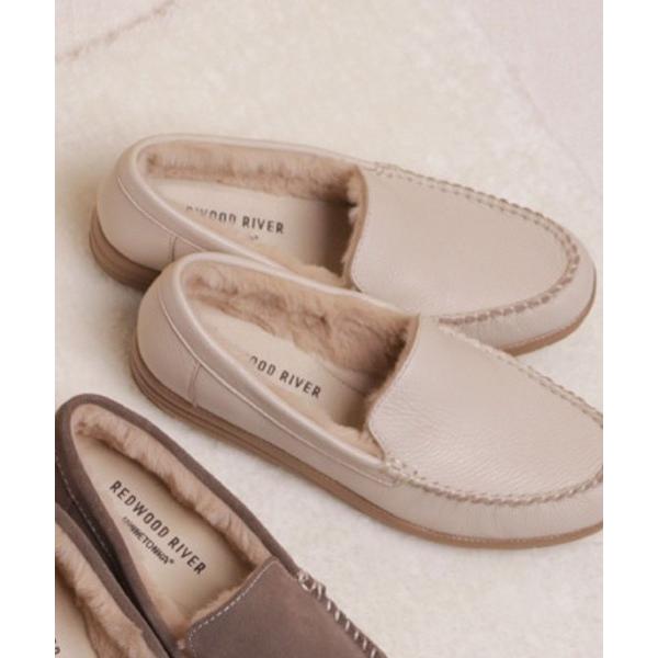 デッキシューズ モカシン レッドウッドリバーミネトンカ M02C ファー付きモカシン レディース