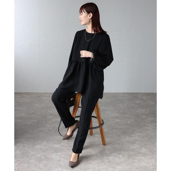 『セール実施中』ZOZO問い合わせ番号:88054717ショップ:Bonjour Sagan，ボンジュールサガンブランド:＆HALF，アンドハーフ，Bonjour Sagan，ボンジュールサガン商品名:ペプラムトップス＆テーパードパンツ２点...