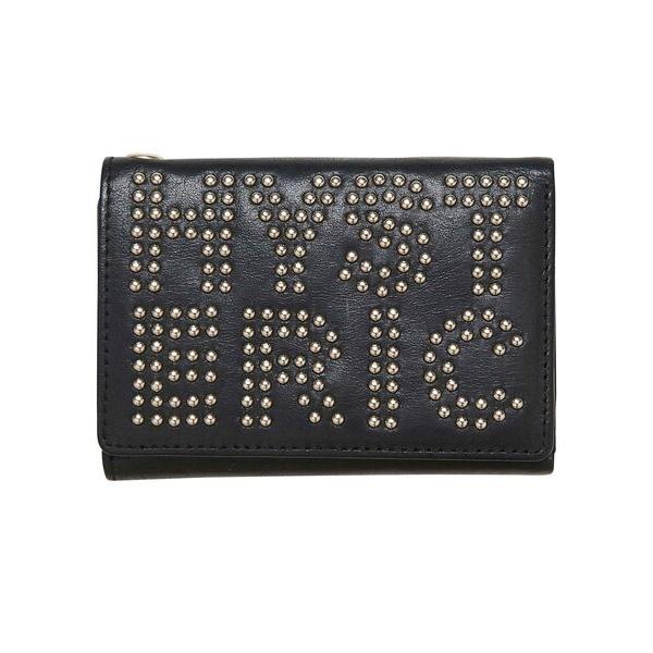 ZOZO問い合わせ番号:88055218ショップ:HYSTERIC GLAMOUR，ヒステリックグラマーブランド:HYSTERIC GLAMOUR，ヒステリックグラマー商品名:ロゴスタッズ 三つ折りウォレットカテゴリ:財布/小物>財布...