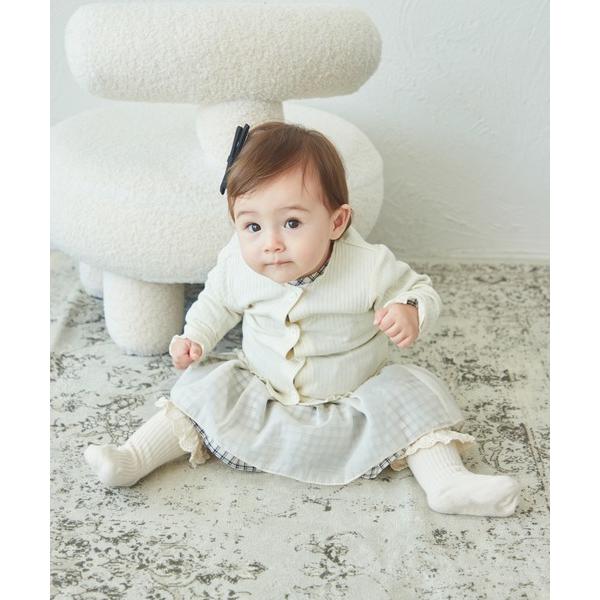 『タイムセール実施中』ZOZO問い合わせ番号:88092720ショップ:pairmanon，ペアマノンブランド:pairmanon，ペアマノン，coucou manon，ククゥ マノン商品名:【ベビー】リブコットン素材 長袖 カーディガンカ...