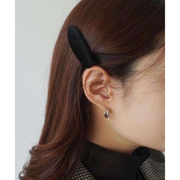 ZOZO問い合わせ番号:88095678ショップ:RiNc，リンクブランド:ammy.，エイミードット商品名:【 ammy. / エイミードット 】 オーバル ベロア ヘアクリップカテゴリ:ヘアアクセサリー>バレッタ/ヘアクリップブラ...