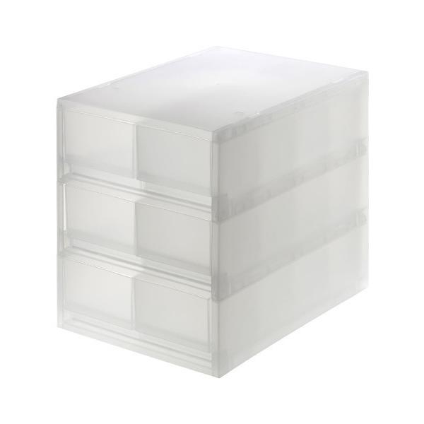 ZOZO問い合わせ番号:88095837ショップ:無印良品，ムジルシリョウヒンブランド:無印良品，ムジルシリョウヒン商品名:ポリプロピレン　小物収納ケース　引出２個３段　約幅２６×奥行３７×高さ３２．５ｃｍカテゴリ:インテリア>収納グ...