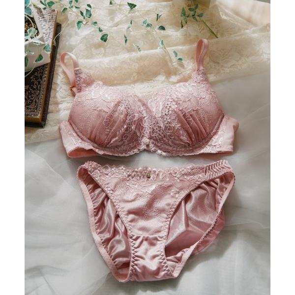 ブラジャー ショーツセット 「northerly bra フィットシリーズ 谷間メイク」 カシュクールレースモールド ブラジャー＆ショーツSet B〜Fカップ