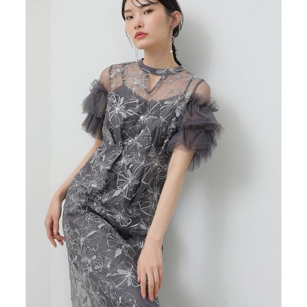 『タイムセール実施中』ZOZO問い合わせ番号:88222979ショップ:Kana，カナブランド:Kana，カナ商品名:チュールフリルスリーブ スパンコール 刺繍レース パーティー ドレス 結婚式 お呼ばれ オケージョンドレスカテゴリ:ワンピ...