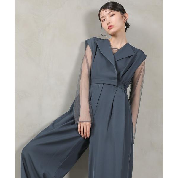 ZOZO問い合わせ番号:88222982ショップ:Kana，カナブランド:Kana，カナ商品名:シアートップス スタンドアウトカラー オールインワン パンツドレス パーティー 結婚式 お呼ばれ オケージョンカテゴリ:ワンピース/ドレス&gt...