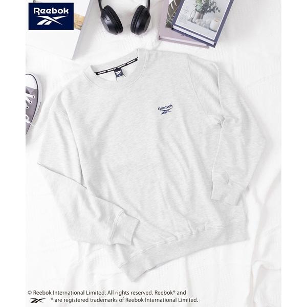 トレーナー スウェット Reebok リーボック ブランドロゴ ワンポイント 刺繍 裏起毛 長袖 スウェット トレーナー メンズ レディース