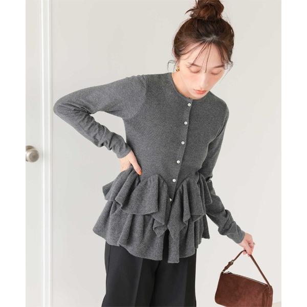 『タイムセール実施中』ZOZO問い合わせ番号:88224441ショップ:titivate，ティティベイトブランド:titivate，ティティベイト商品名:フリルヘムニットカーディガン【カーディガン/ボレロランキング1位獲得実績あり】カテゴリ...