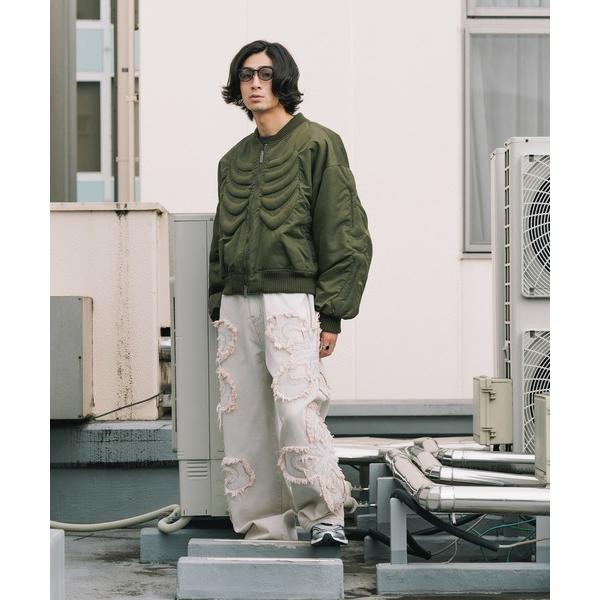 ma1 ma-1 「なにわ男子 長尾謙杜様着用」SURGERY/サージェリー Bone Embossing MA-1 フライトジャケット メンズ レディース