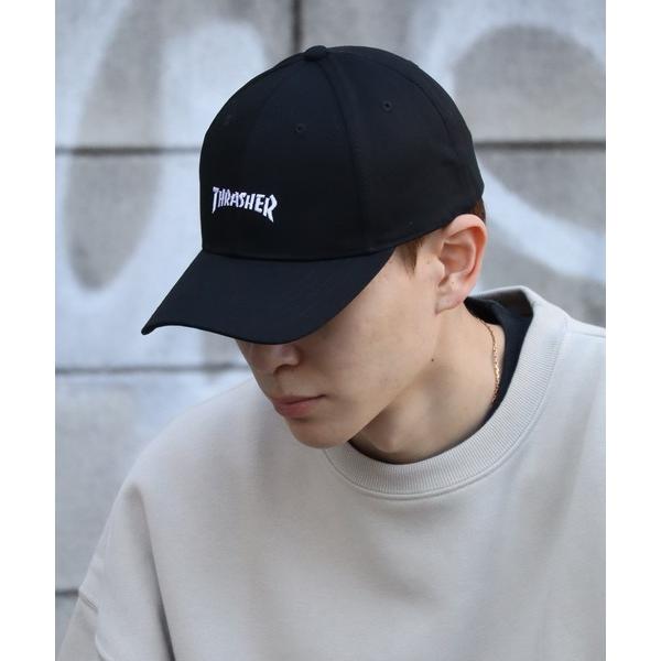 キャップ 帽子 メンズ 「THRASHER/スラッシャー」ミニロゴ刺繍 コットンツイルキャップ メンズ レディース