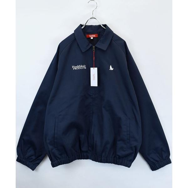 ブルゾン アウター 別注「Healthknit Product」T/C twill blouson/ロゴ刺繍 ツイル ブルゾン/ハリントンジャケット メンズ