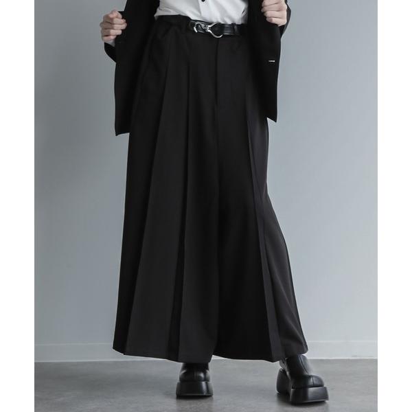 ZOZO問い合わせ番号:88501207ショップ:Art re A，アトリエブランド:ELLUV，エルブ商品名:【ELLUV/エルヴ】ノーブルクオリティーTR ルーズプリーツタック袴スラックスカテゴリ:パンツ>スラックスブランド品番:...