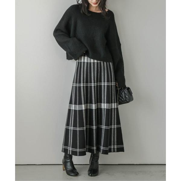 『タイムセール実施中』ZOZO問い合わせ番号:88597876ショップ:SUGAR BISKET，シュガービスケットブランド:La-gemme，ラジェム商品名:ジャガードニット チェック柄スカートカテゴリ:スカート>スカートブランド品...