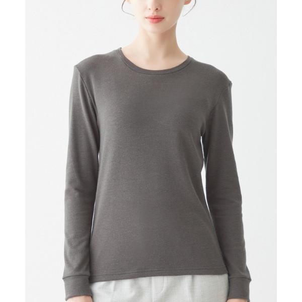 グンゼ GUNZE アセドロン インナーシャツ 肌着 ファイヤーアセドロン 裏起毛であたたかい ラウンドネック長袖 冬の汗冷えどこへやら 厚地タイプ レディース