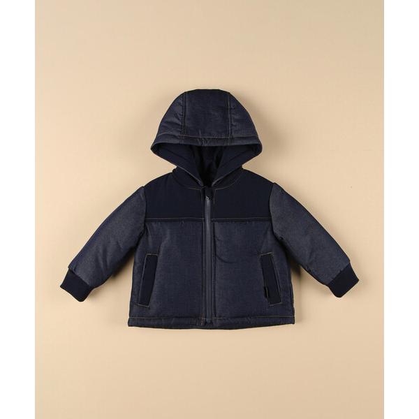 『セール実施中』※このアイテムは返品・交換対象外商品です。ZOZO問い合わせ番号:88640471ショップ:COMME CA ISM，コムサイズムブランド:COMME CA ISM，コムサイズム商品名:デニム調×ナイロングログラン 中綿ブル...