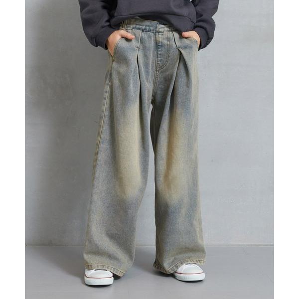 『セール実施中』ZOZO問い合わせ番号:88673358ショップ:coca，コカブランド:coca（coca），コカ商品名:【WEB限定セール】キッズ ヴィンテージ風タックワイドデニムカテゴリ:パンツ>デニムパンツブランド品番:36-...