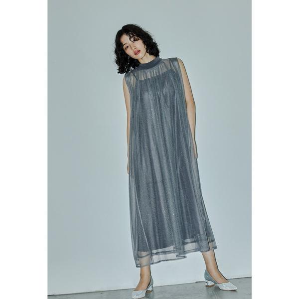 ZOZO問い合わせ番号:88675233ショップ:bflat，ビーフラットブランド:niana，ニアナ商品名:シアーラメAラインドレス マタニティ 妊婦 結婚式 二次会 成人式 同窓会 パーティードレス オケージョンドレス お呼ばれワンピー...