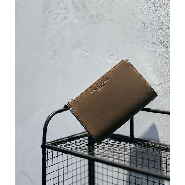 財布 KATHARINE HAMNETT LONDON/キャサリンハムネットロンドン VEGA L字ファスナー 二つ折りミドルウォレット (490-5