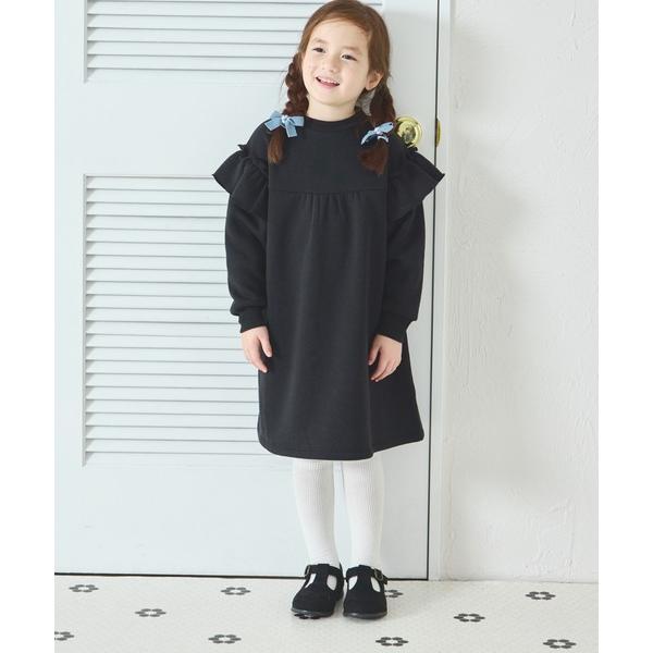 『タイムセール実施中』ZOZO問い合わせ番号:88741149ショップ:pairmanon，ペアマノンブランド:pairmanon，ペアマノン，coucou manon，ククゥ マノン商品名:裏起毛 肩フリル 切替え ギャザー ワンピースカ...