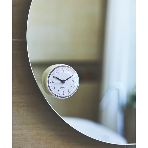 ZOZO問い合わせ番号:88870363ショップ:LAKOLE，ラコレブランド:LAKOLE，ラコレ商品名:【ガラスや鏡に吸着する】防滴時計 / 150064カテゴリ:インテリア>掛け時計ブランド品番:150064素材:本体：ポリスチ...