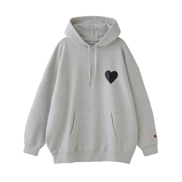 パーカー BIG HEART SWEAT HOODIE レディース