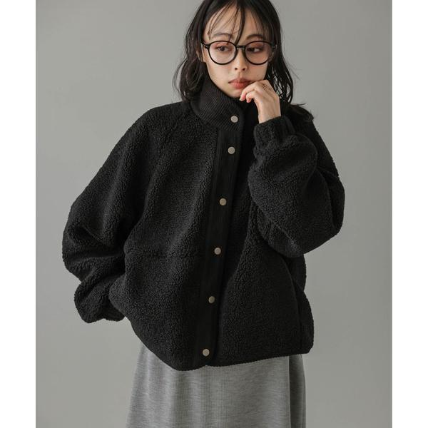 『セール実施中』ZOZO問い合わせ番号:88907259ショップ:SUGAR BISKET，シュガービスケットブランド:AMELY，エミリー，SUGAR BISKET，シュガービスケット商品名:異素材切替 スタンドネック ボアジャケットカテ...