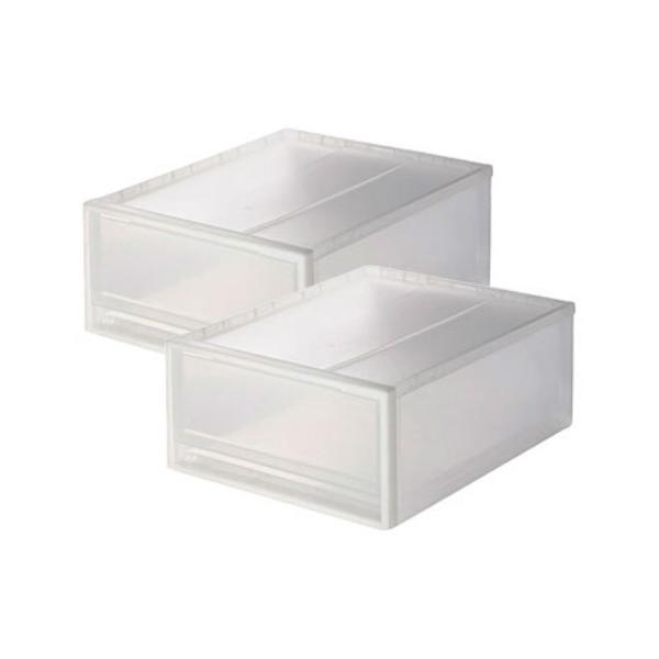 ZOZO問い合わせ番号:88939858ショップ:無印良品，ムジルシリョウヒンブランド:無印良品，ムジルシリョウヒン商品名:【２個セット】ポリプロピレン　収納ケース　　小　約幅３４×奥行４４．５×高さ１８ｃｍカテゴリ:インテリア>収納...