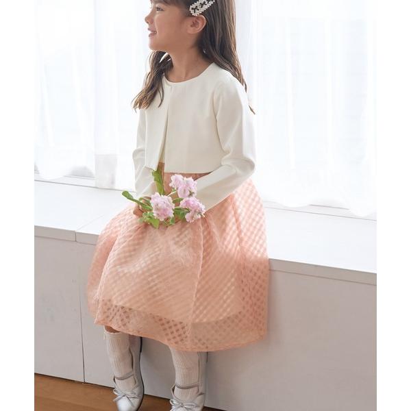 『セール実施中』ZOZO問い合わせ番号:89004954ショップ:ROPE' PICNIC，ロぺピクニックブランド:ROPE' PICNIC，ロペピクニック商品名:【KIDS】セレモニーにも/シアーチェックボレロセットアップカテゴリ:ワンピ...