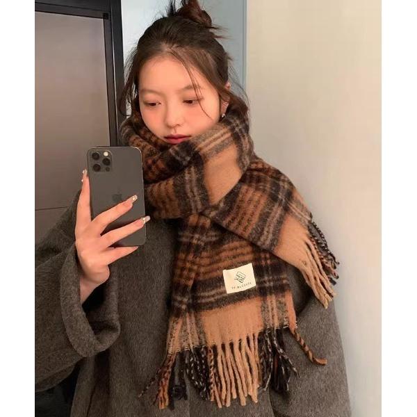 『セール実施中』ZOZO問い合わせ番号:89005296ショップ:FRP，エフアールピーブランド:MAISON DE THERESE，メゾン ド テレーズ，FRP，エフアールピー商品名:温かボリューム チェックマフラーカテゴリ:ファッション...