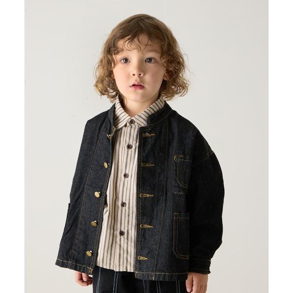 ZOZO問い合わせ番号:89036246ショップ:riziere，リジェールブランド:riziere，リジェール商品名:バンドカラーブラックデニムジャケットカテゴリ:ジャケット/アウター>デニムジャケットブランド品番:RZ24AWJK...