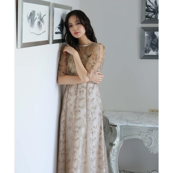 『タイムセール実施中』ZOZO問い合わせ番号:89074074ショップ:PourVous，プールヴーブランド:PourVous，プールヴー商品名:七分袖＆ミモレ丈同窓会トップス付きセレモニー結婚式フォーマルオケージョンドレスパーティードレス...