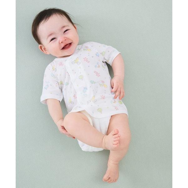 ※このアイテムは返品・交換対象外商品です。ZOZO問い合わせ番号:89268267ショップ:Combi mini，コンビミニブランド:combimini，コンビミニ商品名:ワンタッチ短肌着（おそらのさんぽ）カテゴリ:ママ＆ベビー>肌着...