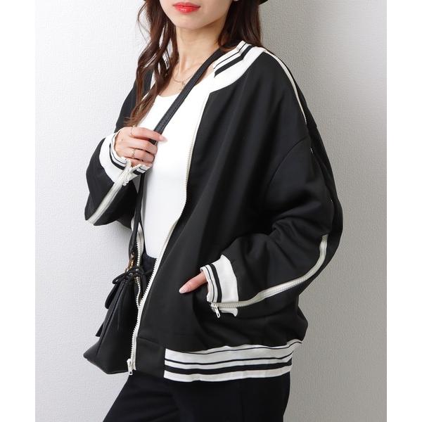 『タイムセール実施中』ZOZO問い合わせ番号:89269900ショップ:Lace Ladies，レースレディースブランド:Lace Ladies，レースレディース商品名:配色ライン スポーティー ジップパーカー ジャケット ファスナー スト...