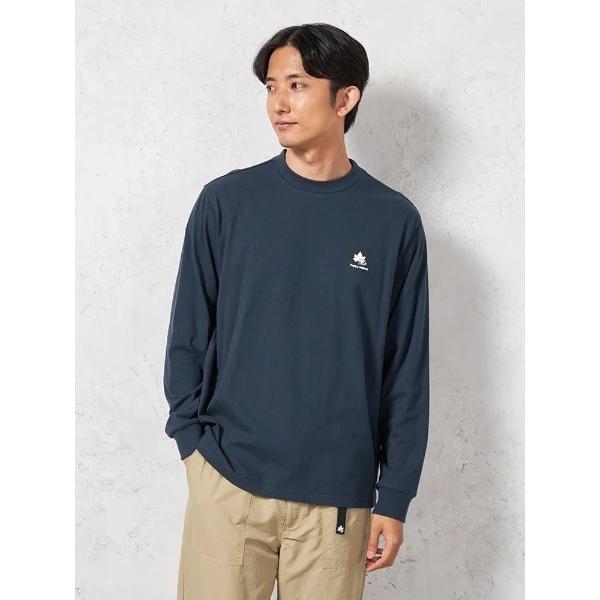 tシャツ 「LOGOS-ロゴス-」 天竺プリントＴシャツ リサイクル素材 カジュアルインナー 無地 秋冬 メンズ
