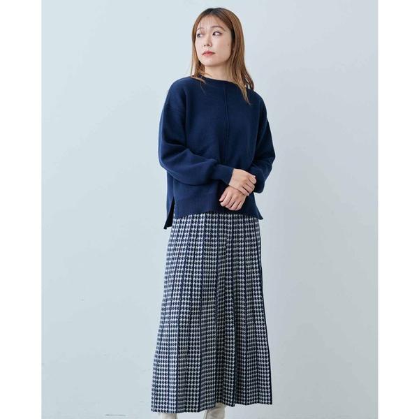 『セール実施中』ZOZO問い合わせ番号:89504409ショップ:FELISSIMO，フェリシモブランド:IEDIT，イディット商品名:ＩＥＤＩＴ　着まわし便利なニットトップス＆ジャカードスカートのベストバランスセットカテゴリ:ジャケット/...