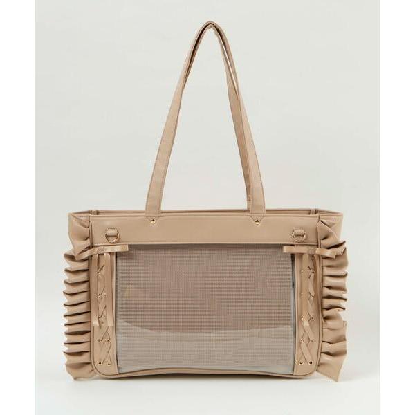 トートバッグ WEGO/きらめきレースアップフリル痛バッグ レディース