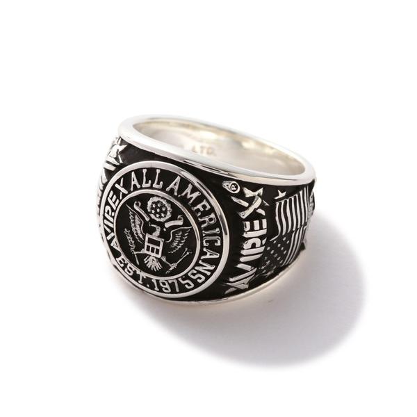 指輪 リング 「AVIREX by J.H.M CO.，LTD.」”SURPLUS” COLLEGE RING / ”サープラス” カレッジリング /